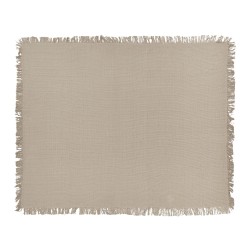 Narzuta na łóżko YERBENT Bawełna 150 x 200 cm Beżowoszary
