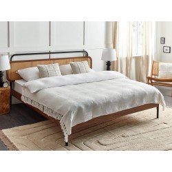 Koc CHAOHANI 150 x 200 cm Złamana biel