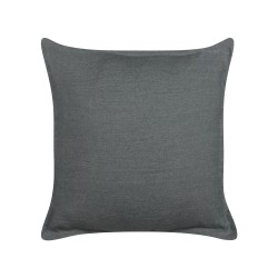 Zestaw 2 poduszek dekoracyjnych SUBULATA Len 45 x 45 cm Ciemnoszary Jednolity