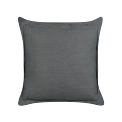 Zestaw 2 poduszek dekoracyjnych SUBULATA Len 45 x 45 cm Ciemnoszary Jednolity