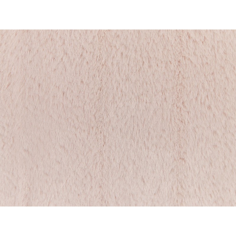 Zestaw 2 poduszek dekoracyjnych PUMILA Sztuczne futro 45 x 45 cm Pastelowy róż Jednolity
