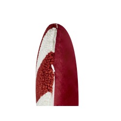 2 poduszki dekoracyjne ⌀ 40 cm czerwono-białe SWIRL CANDY