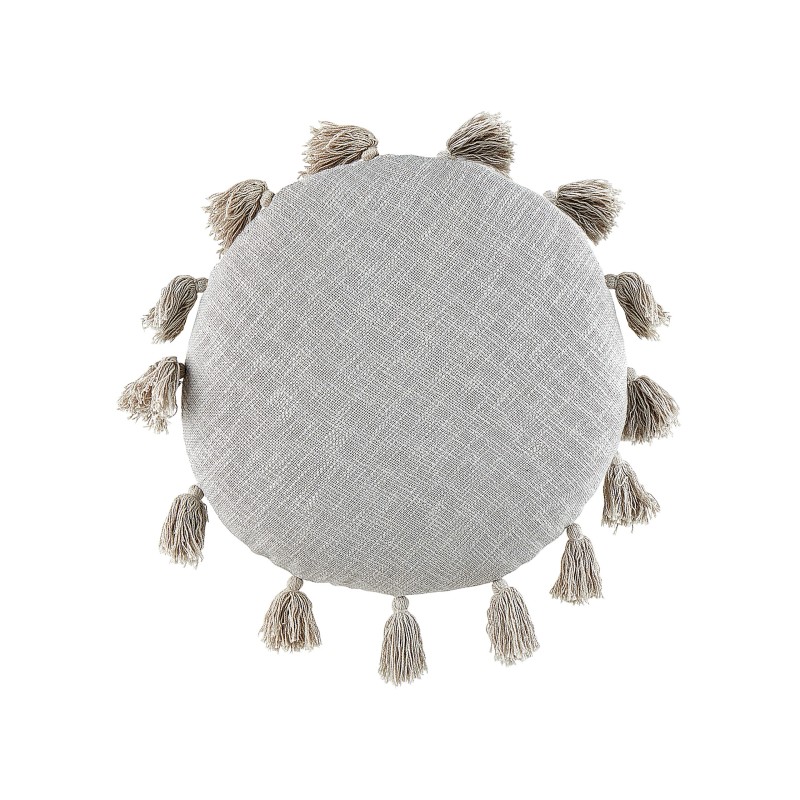 Zestaw 2 poduszek dekoracyjnych MADIA Bawełna 45 x 45 cm Szary Jednolity