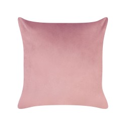 Zestaw 2 poduszek dekoracyjnych CARANDAY Welur 45 x 45 cm Różowy Wzór roślinny