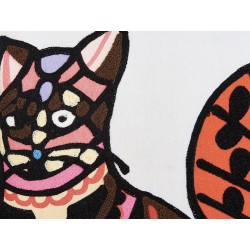 Zestaw 2 poduszek dekoracyjnych MEHSANA Bawełna 50 x 50 cm Kolorowy Wzór zwierzęcy