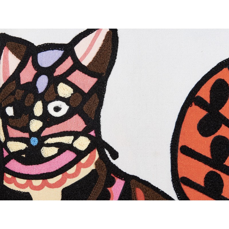 Zestaw 2 poduszek dekoracyjnych MEHSANA Bawełna 50 x 50 cm Kolorowy Wzór zwierzęcy