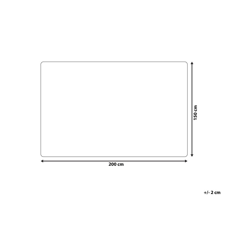 Koc CHAAB 150 x 200 cm Złamana biel
