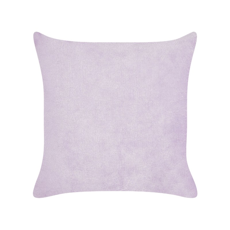 Zestaw 2 poduszek dekoracyjnych MILLET Sztruks 43 x 43 cm Fioletowy Wzór geometryczny