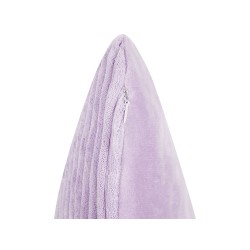 Zestaw 2 poduszek dekoracyjnych MILLET Sztruks 43 x 43 cm Fioletowy Wzór geometryczny