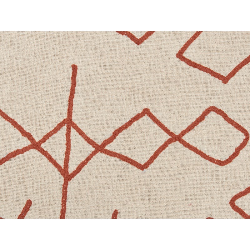 Koc BHIWANI Bawełna 130 x 180 cm Beżowy