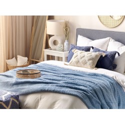 Koc BJAS 200 x 220 cm Niebieski