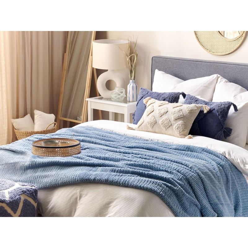 Koc BJAS 200 x 220 cm Niebieski