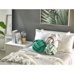 Poduszka dekoracyjna MALNI Welur 20 x 20 cm Miętowy Jednolity