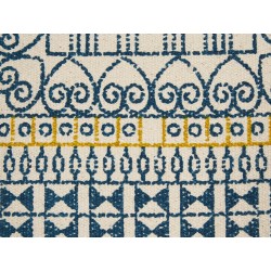 Zestaw 2 poduszek dekoracyjnych SIDI Bawełna 50 x 50 cm Niebieski Wzór geometryczny