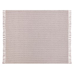 Narzuta na łóżko BERE Bawełna 220 x 240 cm Pastelowy róż