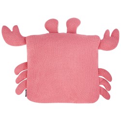 2 bawełniane poduszki dla dzieci krab 35 x 35 cm różowe JARGALLI