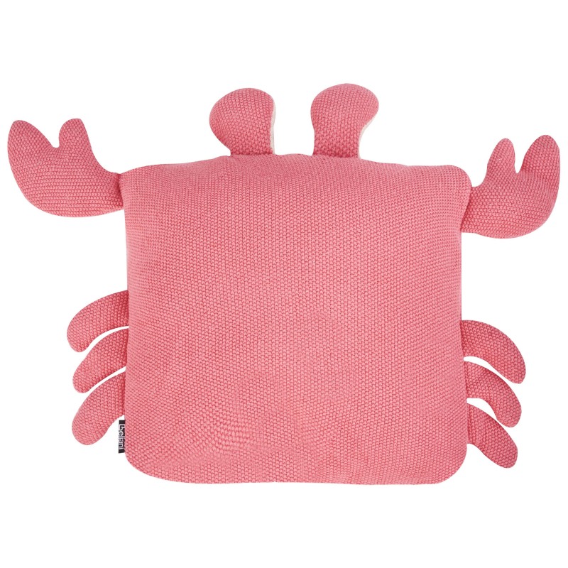 2 bawełniane poduszki dla dzieci krab 35 x 35 cm różowe JARGALLI