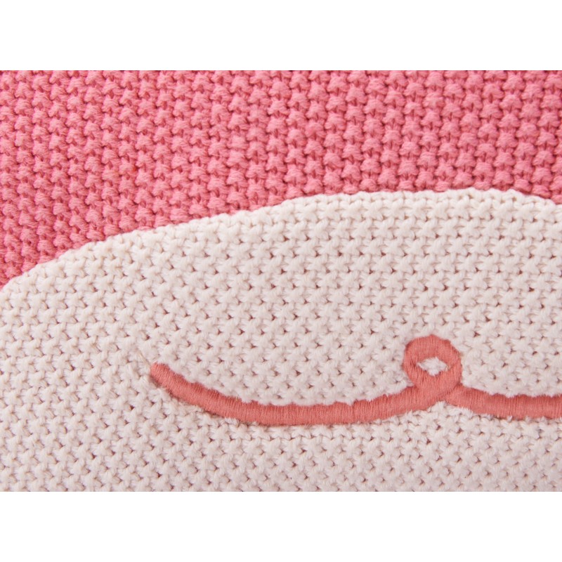 2 bawełniane poduszki dla dzieci krab 35 x 35 cm różowe JARGALLI