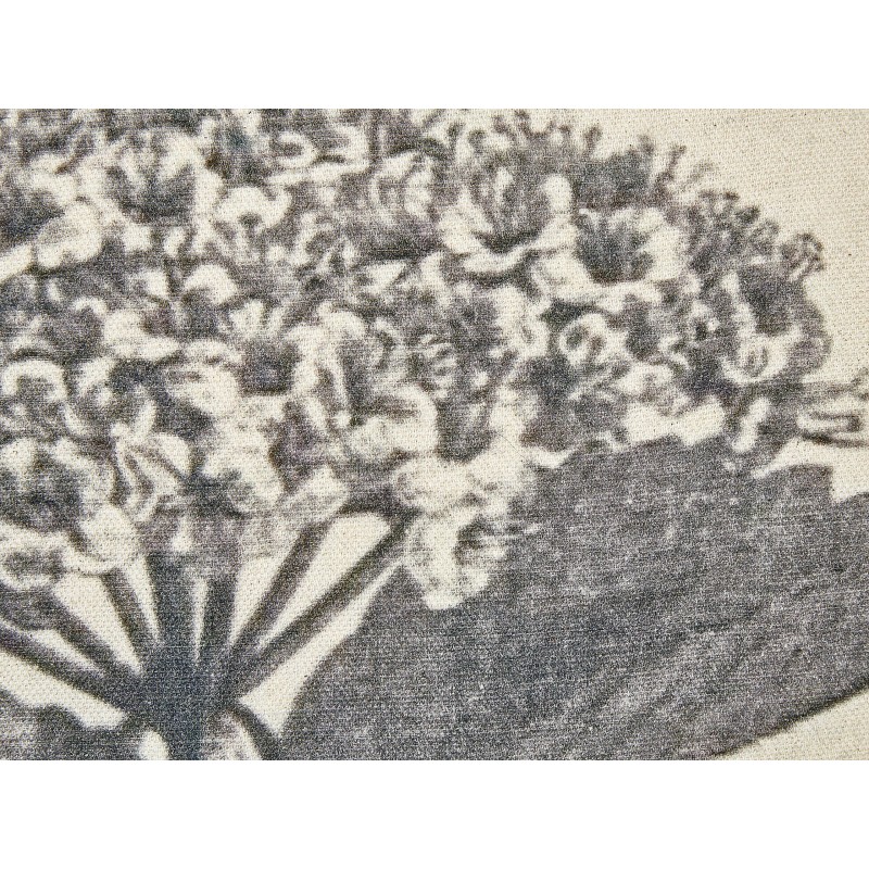 Zestaw 2 poduszek dekoracyjnych ROSEMARY Bawełna 45 x 45 cm Szary Wzór kwiatowy