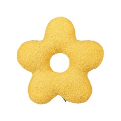 Zestaw 2 poduszek dekoracyjnych CAMPONULA Boucle 40 x 40 cm Żółty Jednolity