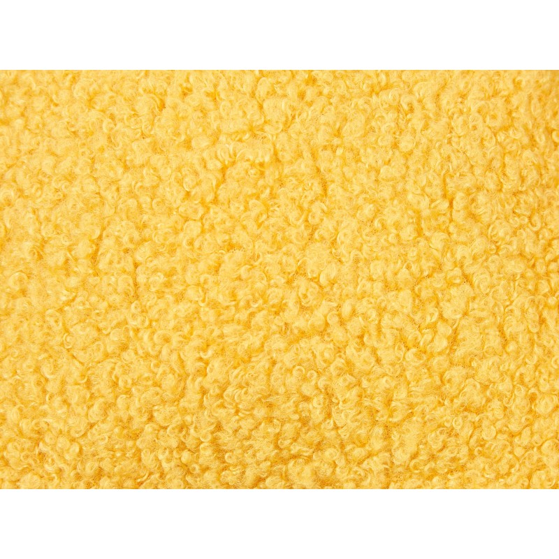 Zestaw 2 poduszek dekoracyjnych CAMPONULA Boucle 40 x 40 cm Żółty Jednolity