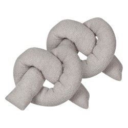 Zestaw 2 poduszek dekoracyjnych GLADIOLUS Boucle 172 x 14 cm Szary Jednolity