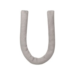 Zestaw 2 poduszek dekoracyjnych GLADIOLUS Boucle 172 x 14 cm Szary Jednolity