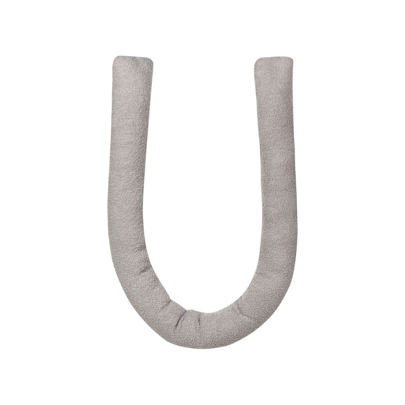 Zestaw 2 poduszek dekoracyjnych GLADIOLUS Boucle 172 x 14 cm Szary Jednolity