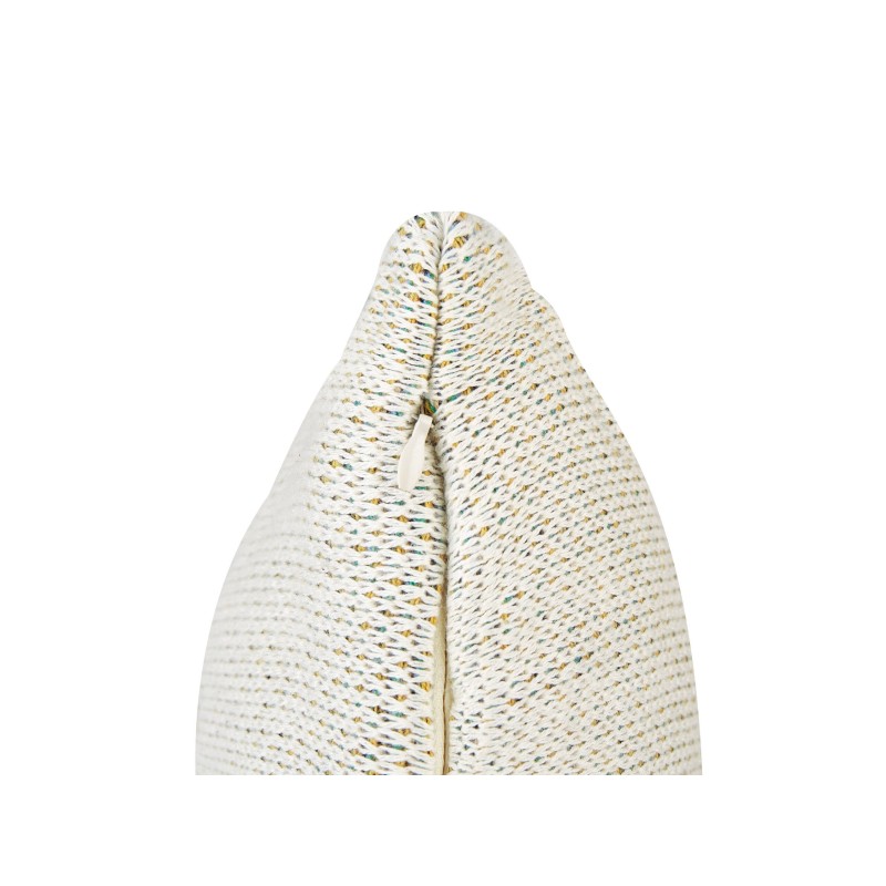 2 bawełniane poduszki dekoracyjne z motywem jamnika 45 x 45 cm beżowe BATTAL