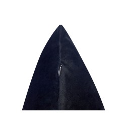 Zestaw 2 poduszek dekoracyjnych MARULA Welur 45 x 45 cm Czarny Wzór zwierzęcy