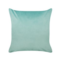 2 welurowe poduszki dekoracyjne wzór w ryby 45 x 45 cm zielone SOLIDAGO