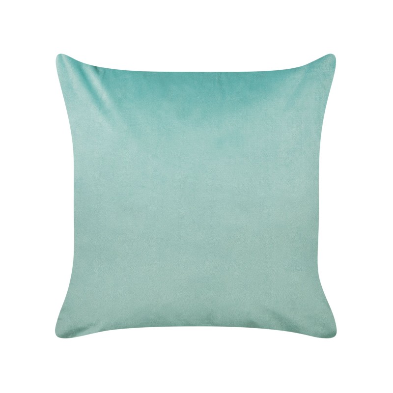 2 welurowe poduszki dekoracyjne wzór w ryby 45 x 45 cm zielone SOLIDAGO