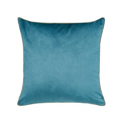 Zestaw 2 poduszek dekoracyjnych ALYSSUM Welur 45 x 45 cm Niebieski Wzór marokańskiej koniczyny