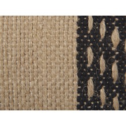 Zestaw 2 poduszek dekoracyjnych DESALIX Juta 45 x 45 cm Beżowy W paski