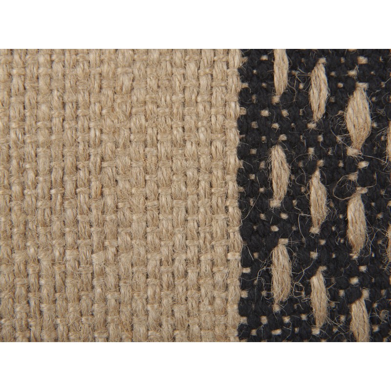 Zestaw 2 poduszek dekoracyjnych DESALIX Juta 45 x 45 cm Beżowy W paski