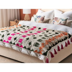 Koc ANAND Bawełna 130 x 180 cm Kolorowy