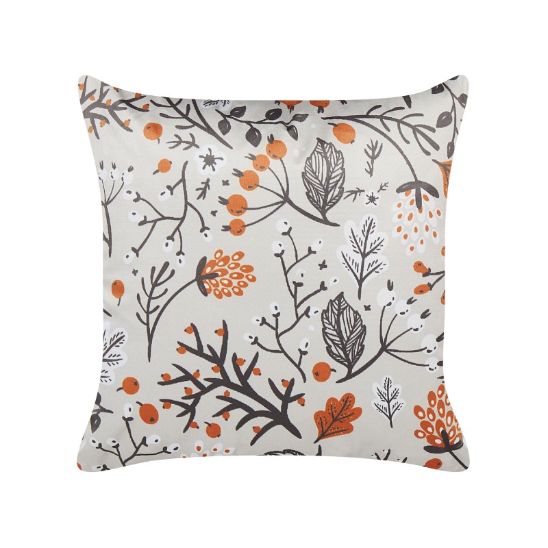 Poduszka dekoracyjna MONTBRETIA Welur 45 x 45 cm Kolorowy Wzór roślinny