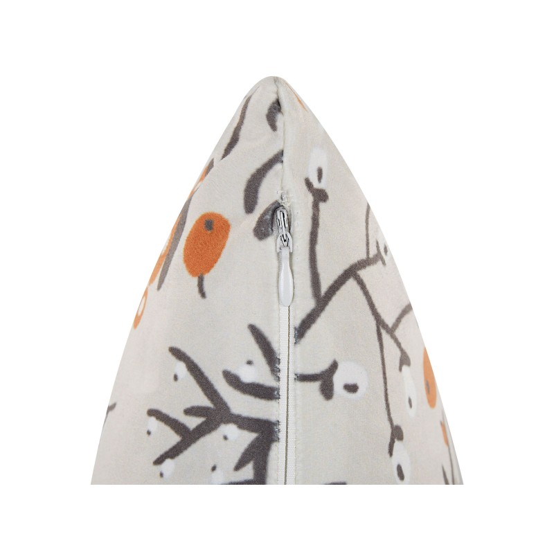 Poduszka dekoracyjna MONTBRETIA Welur 45 x 45 cm Kolorowy Wzór roślinny