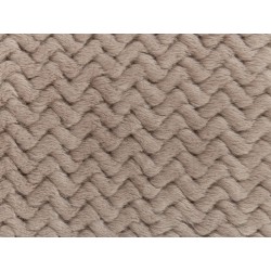 Narzuta na łóżko SURMI Sztuczne futro 150 x 200 cm Jasnobrązowy