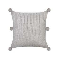 Zestaw 2 poduszek dekoracyjnych OCOTEA Bawełna 45 x 45 cm Szary Jednolity