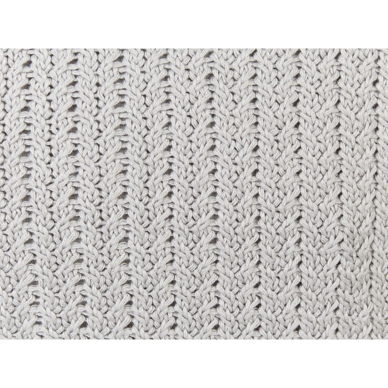 Zestaw 2 poduszek dekoracyjnych OCOTEA Bawełna 45 x 45 cm Szary Jednolity