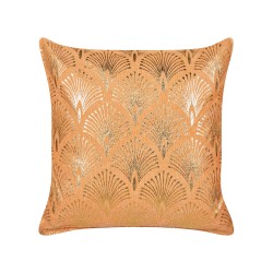 Zestaw 2 poduszek dekoracyjnych HOYA Bawełna 45 x 45 cm Pomarańczowy Wzór geometryczny