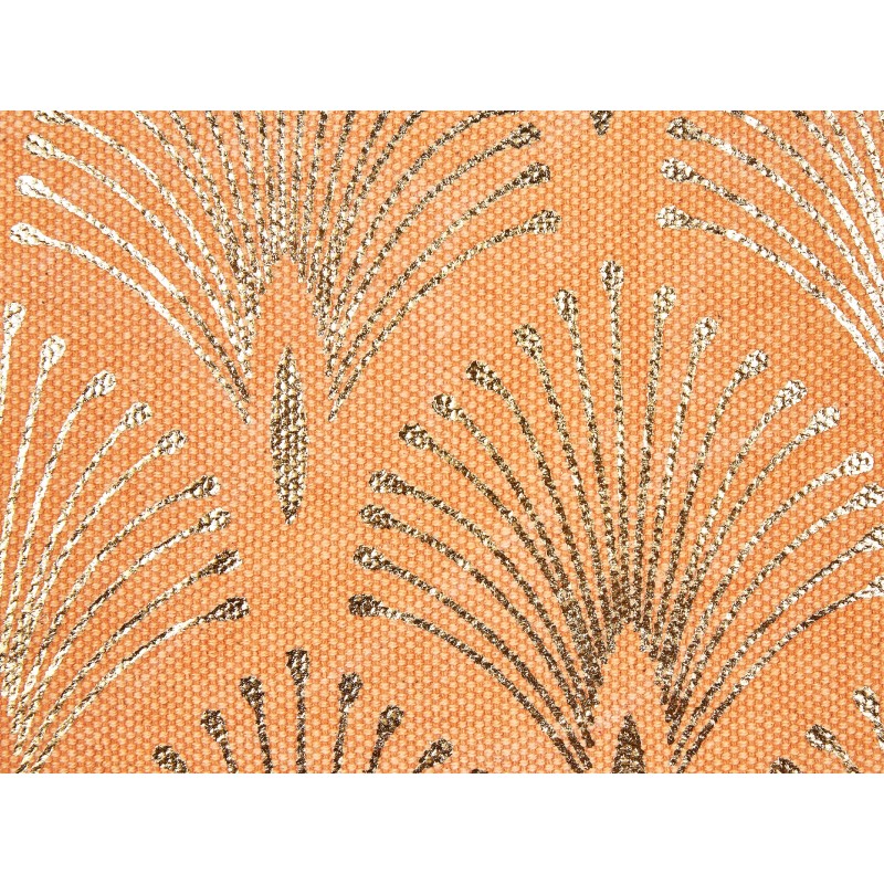 Zestaw 2 poduszek dekoracyjnych HOYA Bawełna 45 x 45 cm Pomarańczowy Wzór geometryczny