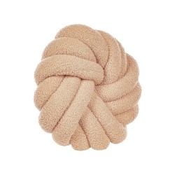 Zestaw 2 poduszek dekoracyjnych AKOLA Boucle 31 x 31 cm Piaskowy Jednolity