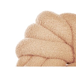 Zestaw 2 poduszek dekoracyjnych AKOLA Boucle 31 x 31 cm Piaskowy Jednolity