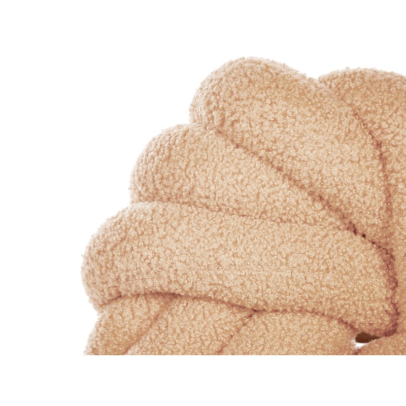 Zestaw 2 poduszek dekoracyjnych AKOLA Boucle 31 x 31 cm Piaskowy Jednolity