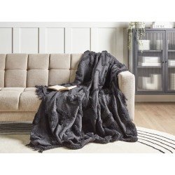 Koc CHACK Bawełna 200 x 220 cm Ciemnoszary