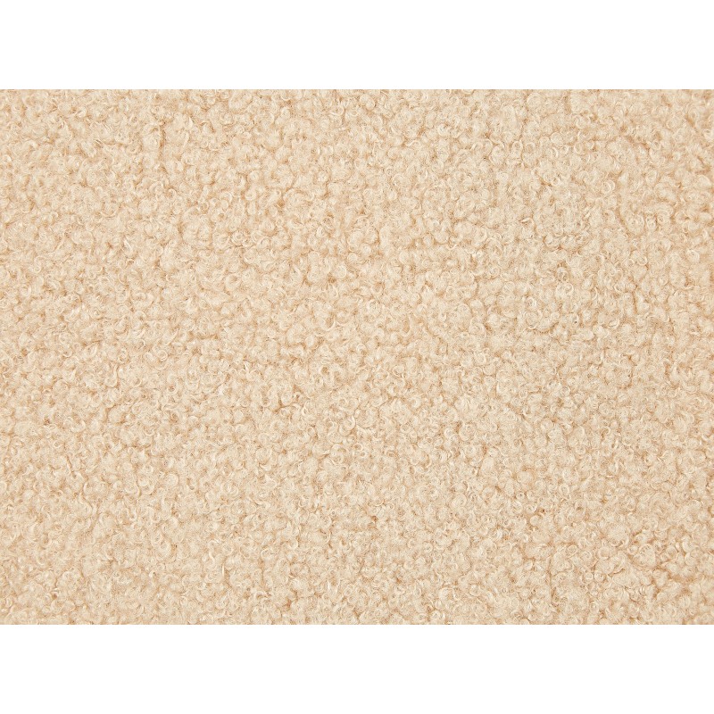 Zestaw 2 poduszek dekoracyjnych LEUZEA Boucle 45 x 45 cm Piaskowy Jednolity