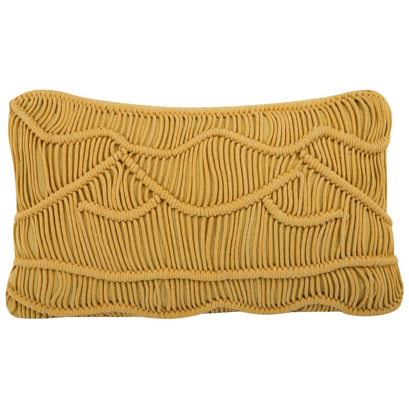 Zestaw 2 poduszek dekoracyjnych KIRIS Bawełna 30 x 50 cm Żółty Wzór geometryczny