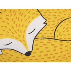 Bawełniana poduszka dla dzieci lis 50 x 40 cm żółta DHANBAD